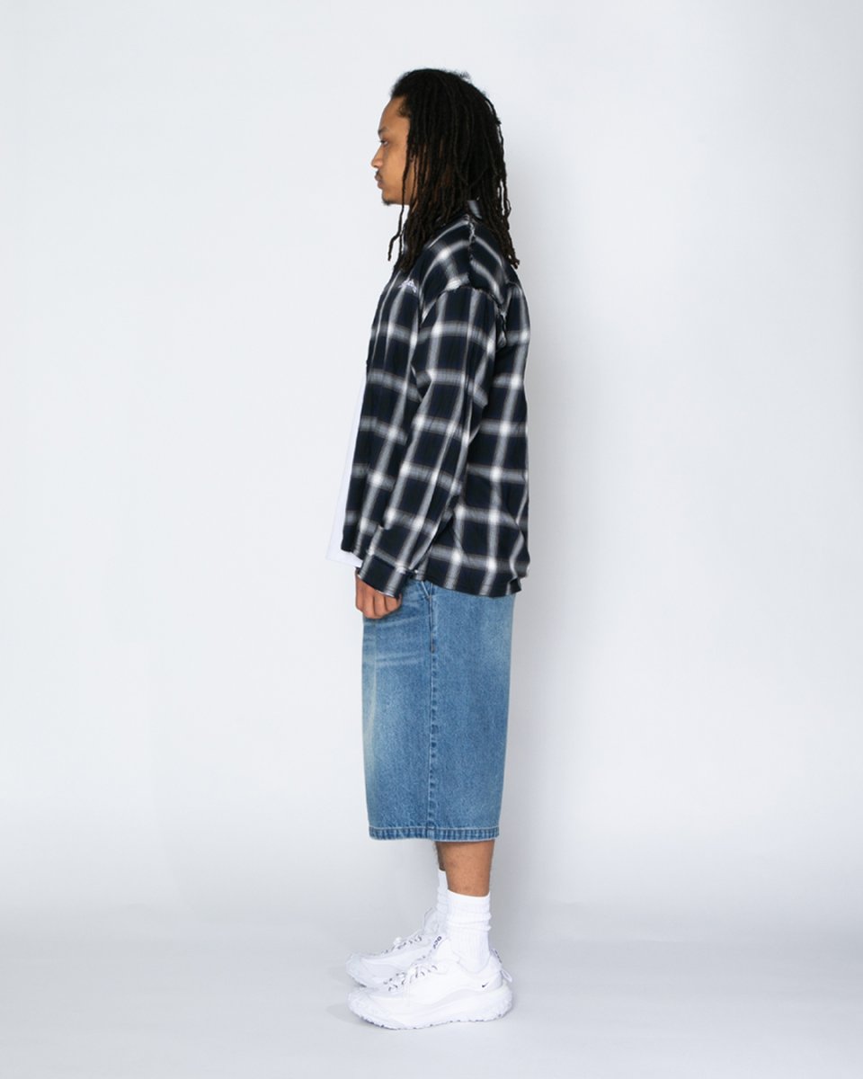 画像4: APPLEBUM  Cut Off Ombre Check Shirt (4)
