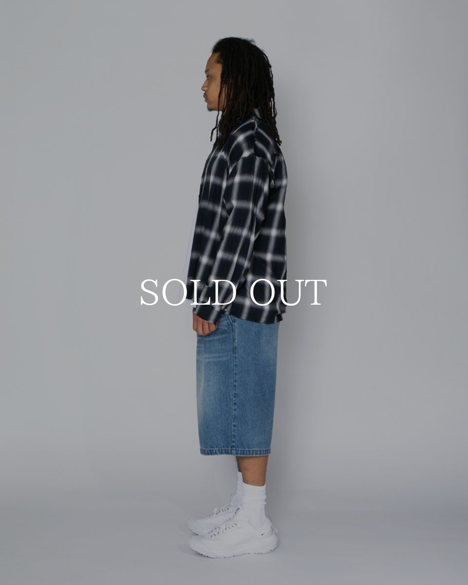 画像4: APPLEBUM  Cut Off Ombre Check Shirt (4)