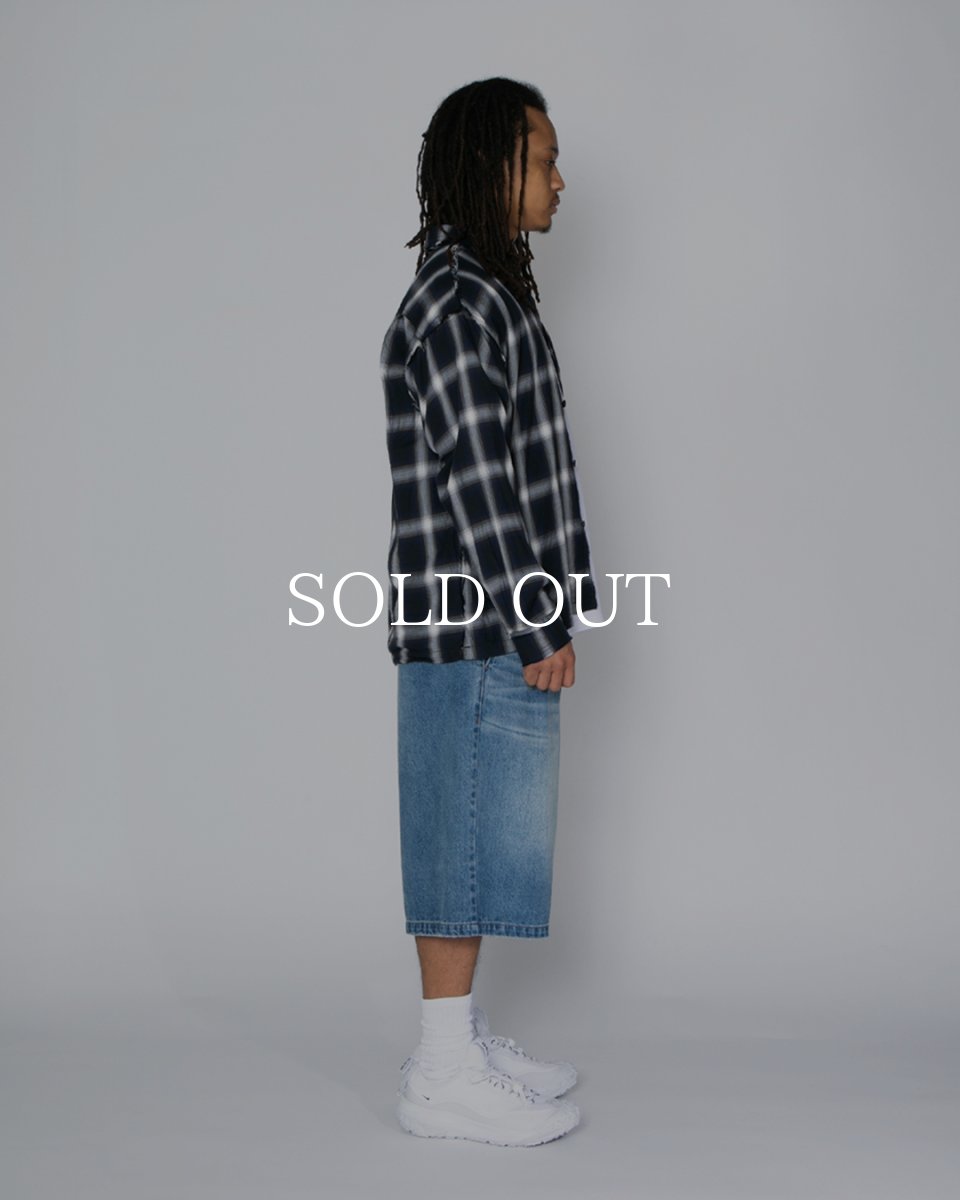 画像6: APPLEBUM  Cut Off Ombre Check Shirt (6)