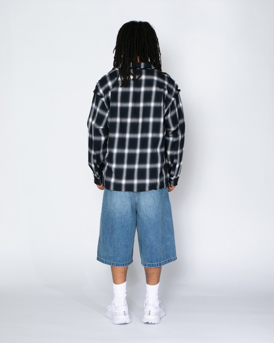 画像5: APPLEBUM  Cut Off Ombre Check Shirt (5)