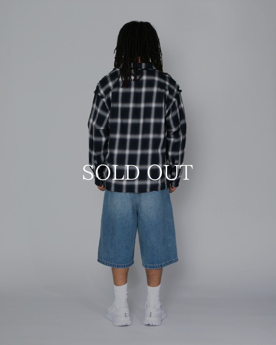画像5: APPLEBUM  Cut Off Ombre Check Shirt (5)