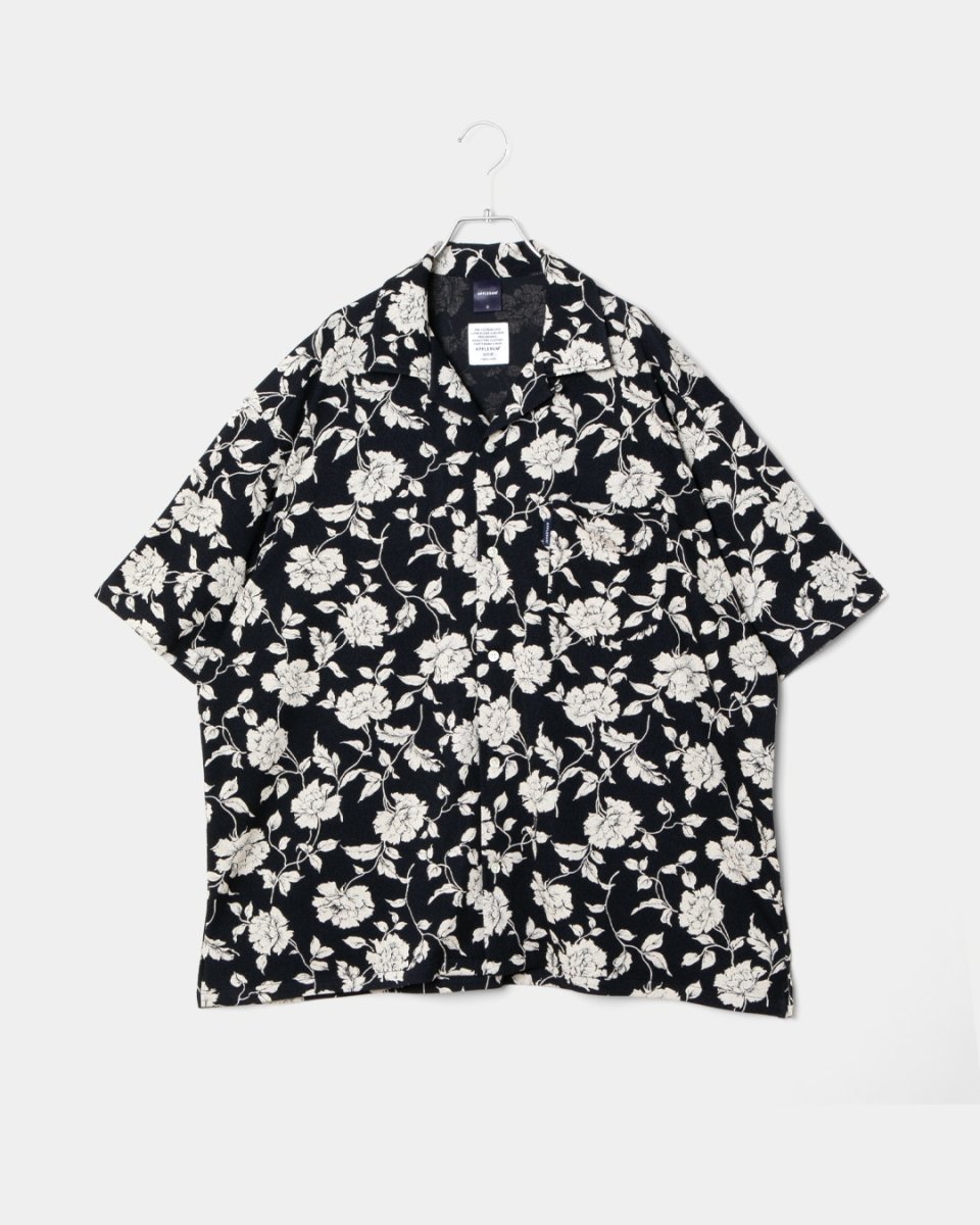 画像1: APPLEBUM  Chirimen Knit Aloha Shirt (Oversized) (1)