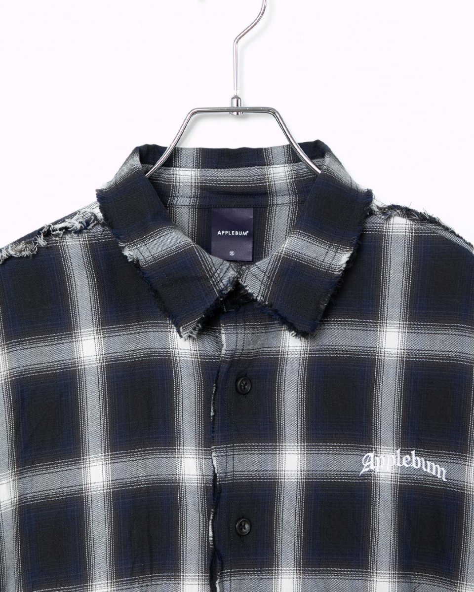 画像9: APPLEBUM  Cut Off Ombre Check Shirt (9)
