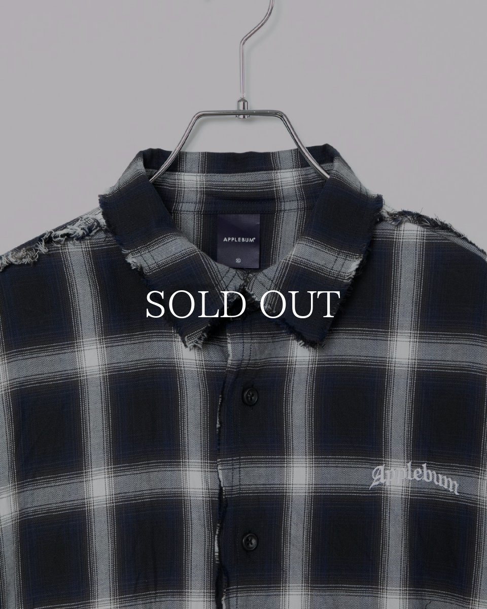 画像9: APPLEBUM  Cut Off Ombre Check Shirt (9)