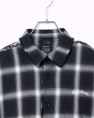 画像9: APPLEBUM  Cut Off Ombre Check Shirt (9)