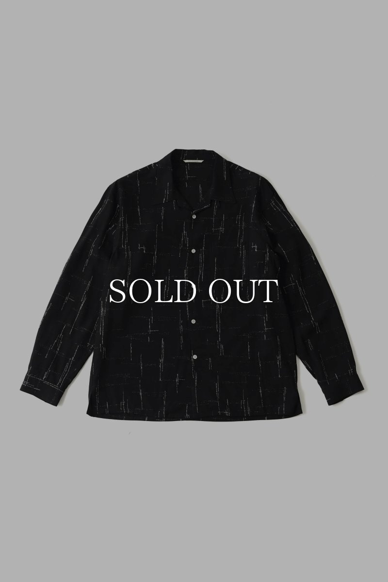 画像1: OLD JOE   ORIGINAL PRINTED OPEN COLLAR SHIRTS (KASURI) Long-sleeve (1)