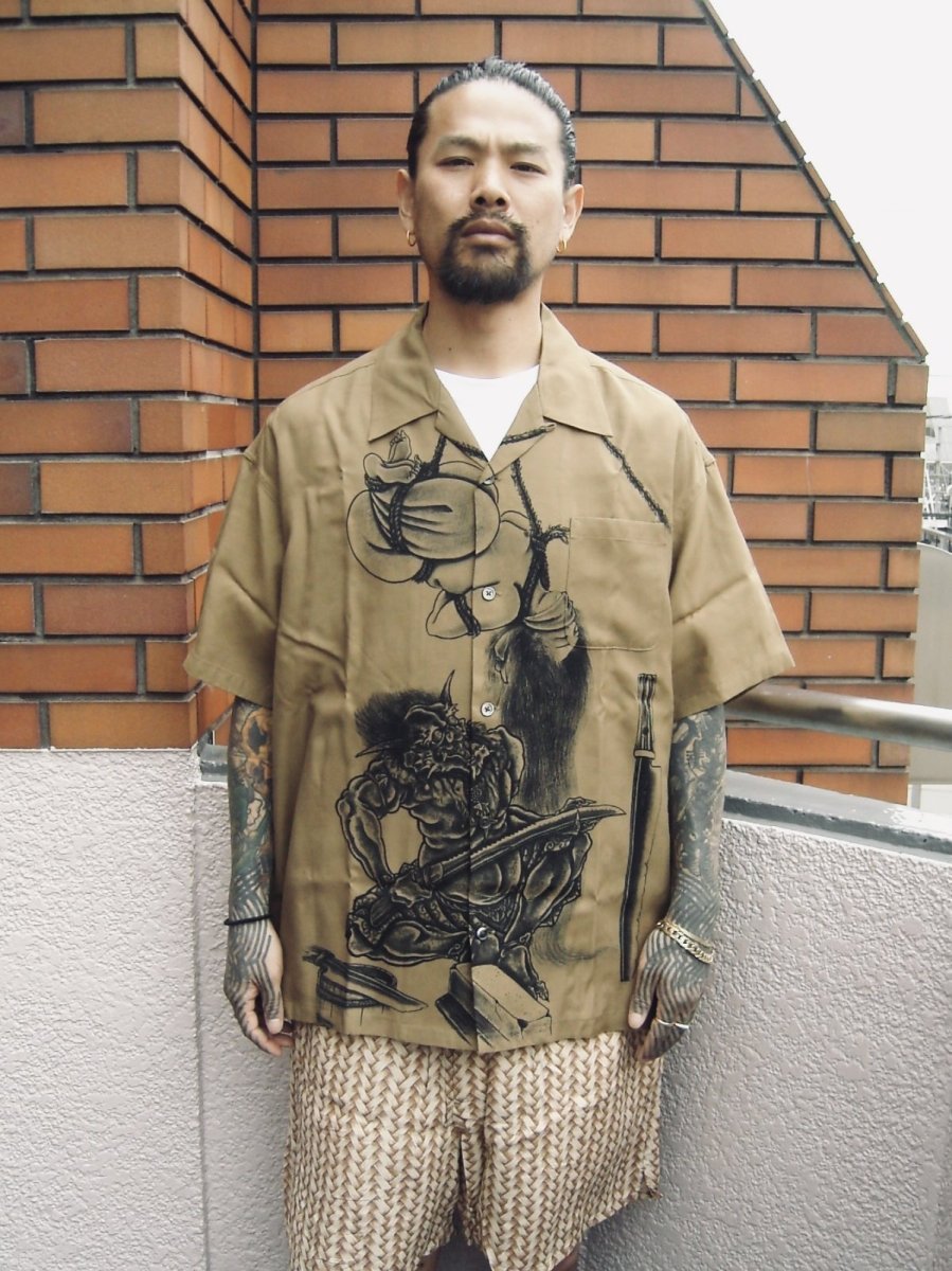 画像5: exodus brand  百鬼図 HAWAIIAN SHIRT (5)