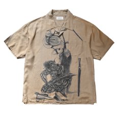 画像1: exodus brand  百鬼図 HAWAIIAN SHIRT (1)