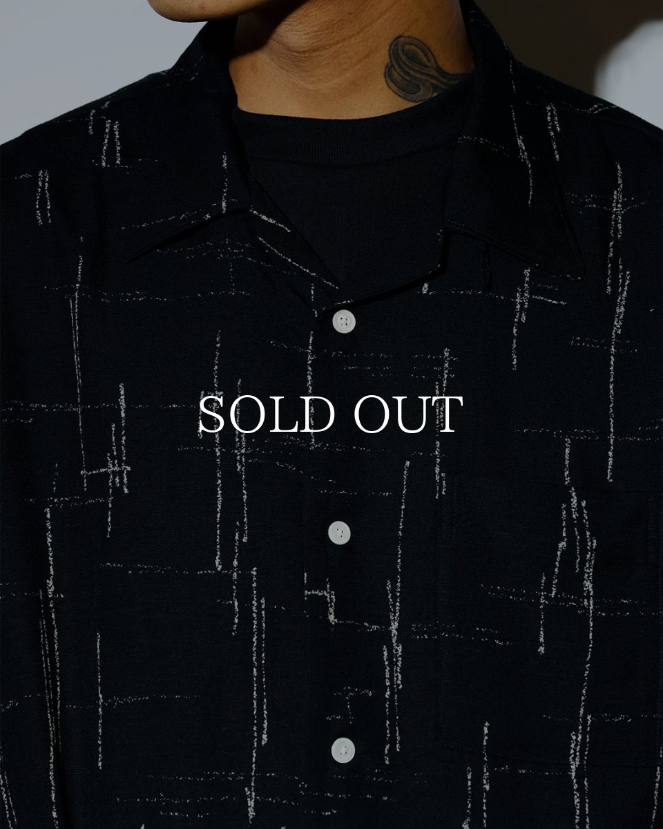 画像3: OLD JOE   ORIGINAL PRINTED OPEN COLLAR SHIRTS (KASURI) Long-sleeve (3)