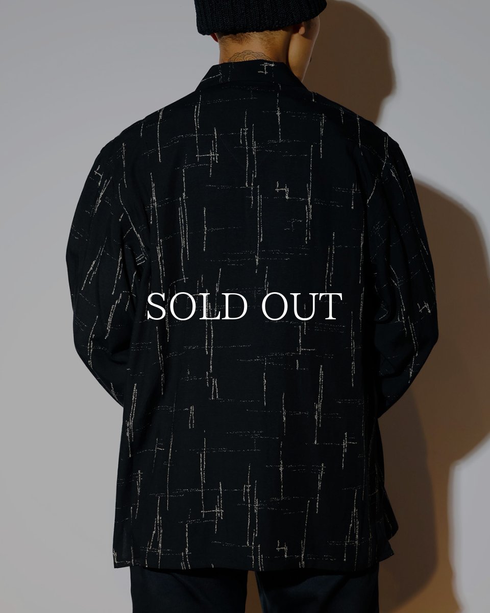 画像4: OLD JOE   ORIGINAL PRINTED OPEN COLLAR SHIRTS (KASURI) Long-sleeve (4)
