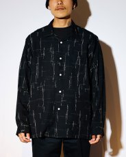 画像2: OLD JOE   ORIGINAL PRINTED OPEN COLLAR SHIRTS (KASURI) Long-sleeve (2)