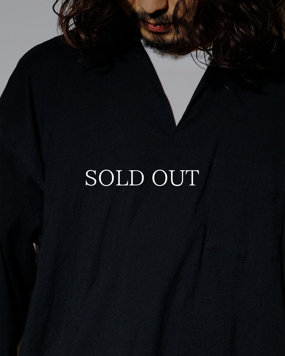 画像3: OLD JOE   ASYMMETRY FRONT TUNIC SHIRTS (Long-Sleeve) (3)