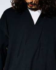 画像3: OLD JOE   ASYMMETRY FRONT TUNIC SHIRTS (Long-Sleeve) (3)
