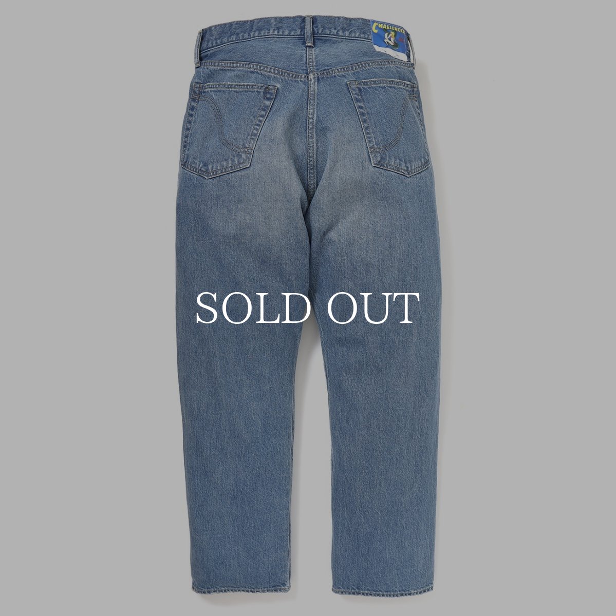 画像2: CHALLENGER  WASHED CLASSIC DENIM PANTS (2)