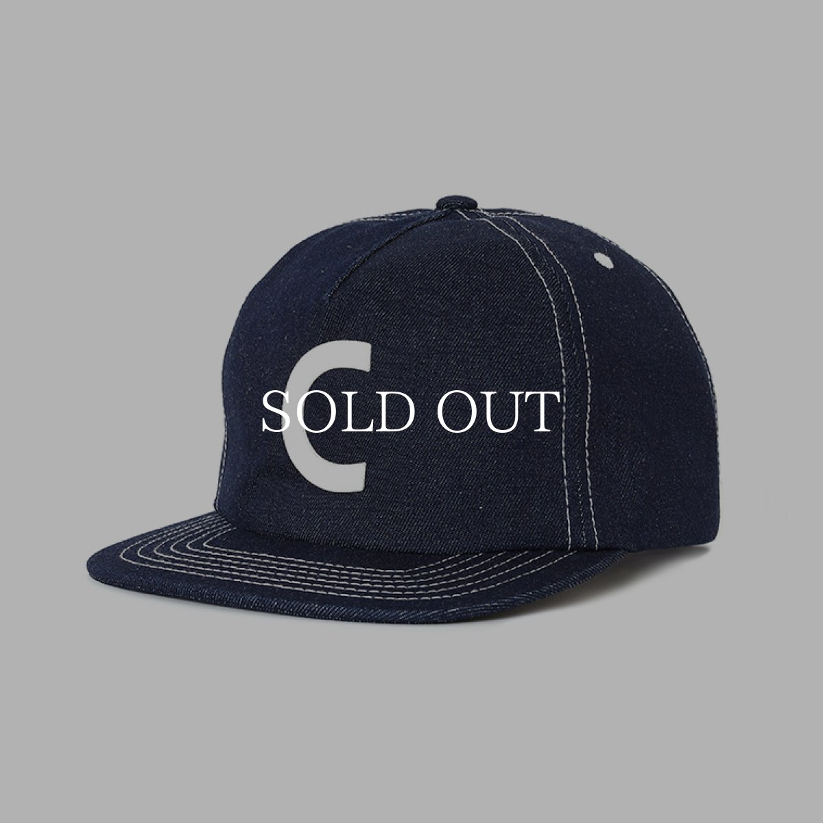 画像1: CHALLENGER  DENIM C PATCH CAP (1)