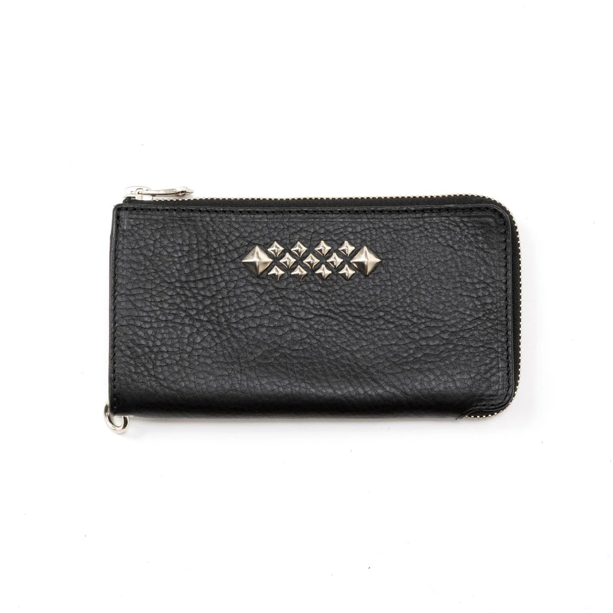 画像1: CALEE  STUDS LEATHER ZIP MULTI LONG WALLET (1)