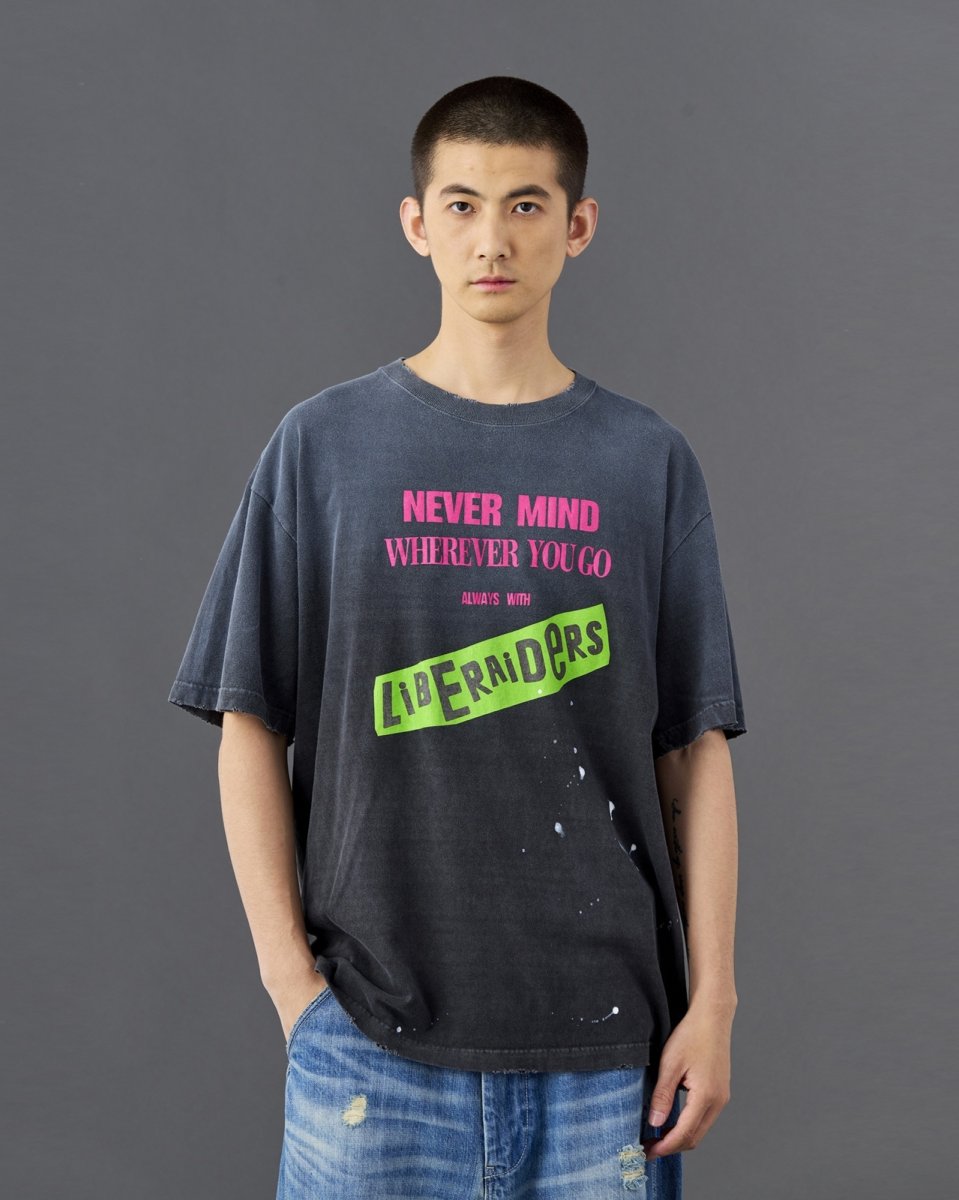 画像3: Liberaiders  FADED PUNK LOGO TEE (3)