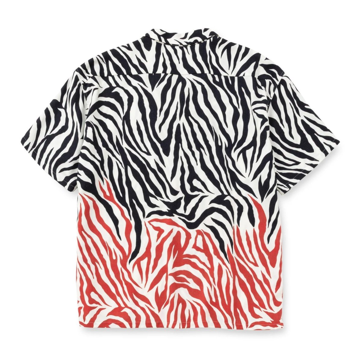 画像2: CALEE  ZEBRA FLAME PATTERN S/S SH (2)