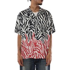画像3: CALEE  ZEBRA FLAME PATTERN S/S SH (3)