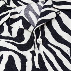 画像5: CALEE  ZEBRA FLAME PATTERN S/S SH (5)
