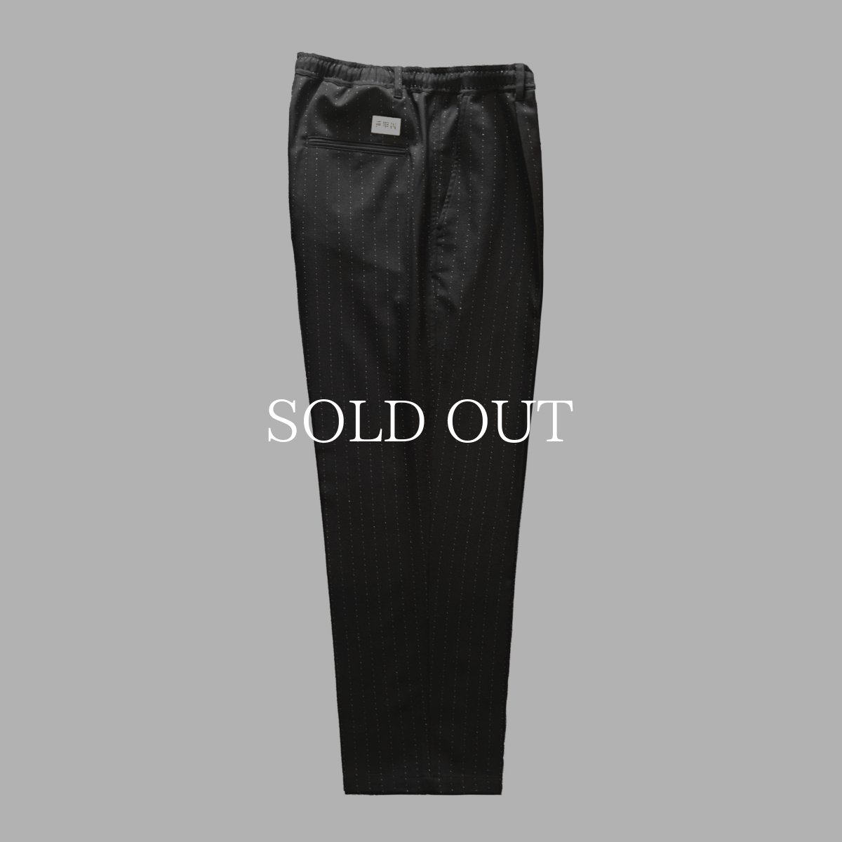 画像1: exodus  WOOL GLITTER STRIPE EASY PANTS (1)
