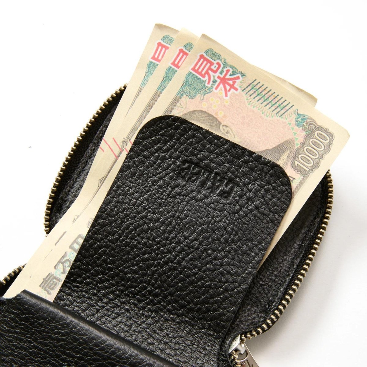 画像8: CALEE  STUDS LEATHER ZIP MULTI WALLET (8)