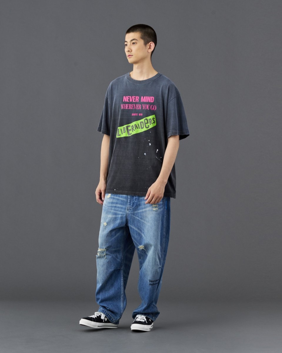 画像7: Liberaiders  FADED PUNK LOGO TEE (7)