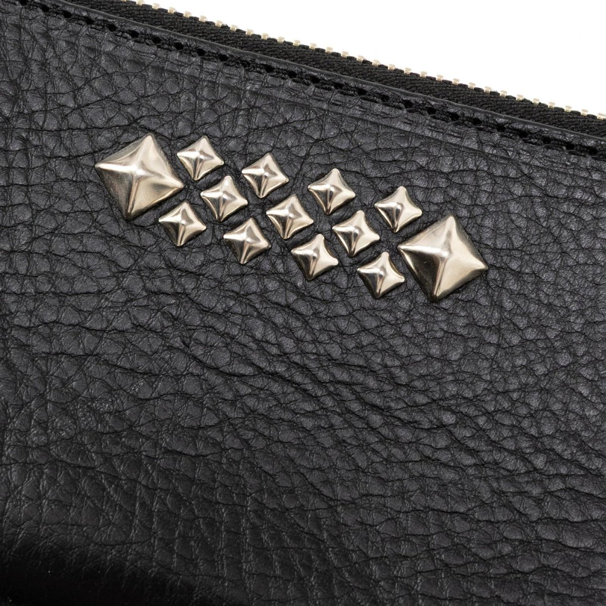 画像3: CALEE  STUDS LEATHER ZIP MULTI LONG WALLET (3)