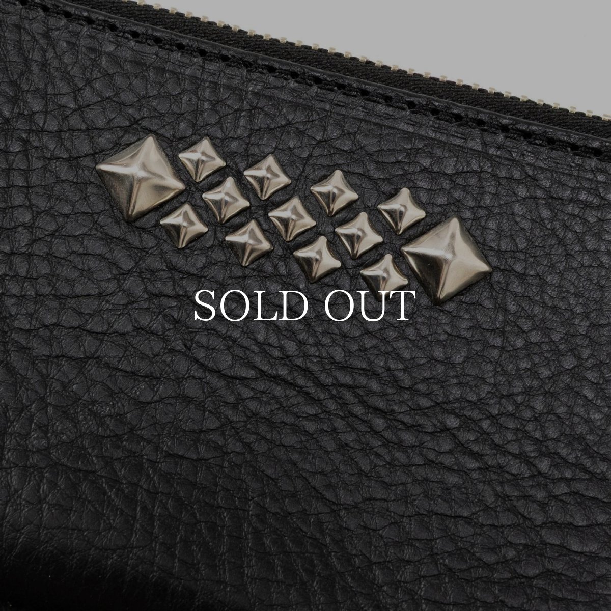 画像3: CALEE  STUDS LEATHER ZIP MULTI LONG WALLET (3)