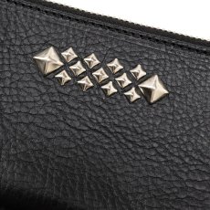 画像3: CALEE  STUDS LEATHER ZIP MULTI LONG WALLET (3)