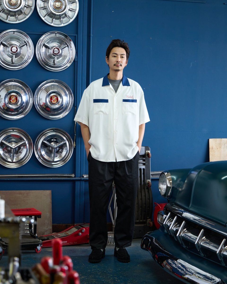 画像9: RADIALL  KEYSTONE - OPEN COLLARED SHIRT S/S (9)