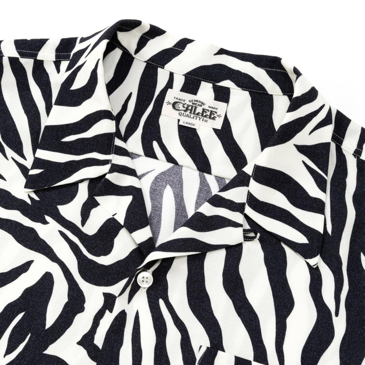 画像4: CALEE  ZEBRA FLAME PATTERN S/S SH (4)