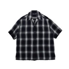 画像1: MINEDENIM  Rayon Dobby Plaid S.S Open Collar SH (1)