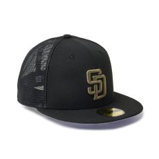画像5: NEW ERA  59FIFTY トラッカー サンディエゴ・パドレス Hydrangea ブラック (5)