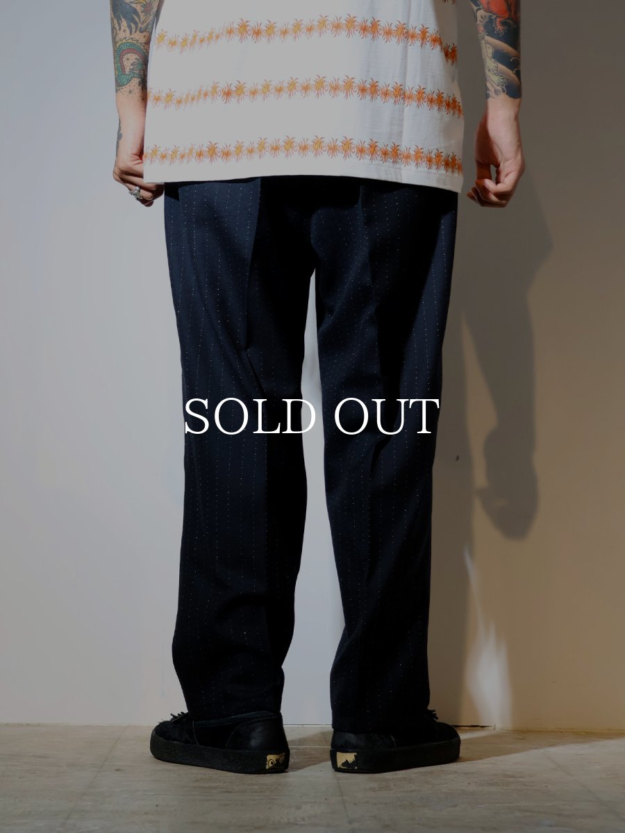 画像4: exodus  WOOL GLITTER STRIPE EASY PANTS (4)