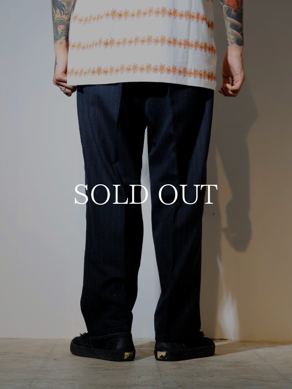 exodus WOOL GLITTER STRIPE EASY PANTS 26SS-PT-03 公式通販