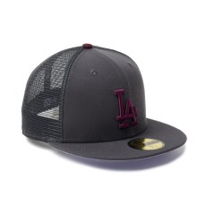 画像5: NEW ERA  59FIFTY トラッカー ロサンゼルス・ドジャース Hydrangea ダークグラファイト (5)