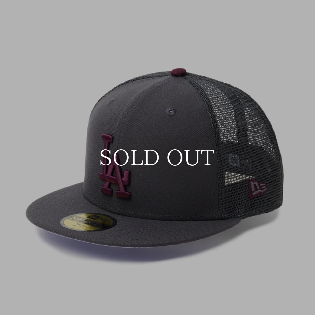 画像1: NEW ERA  59FIFTY トラッカー ロサンゼルス・ドジャース Hydrangea ダークグラファイト (1)