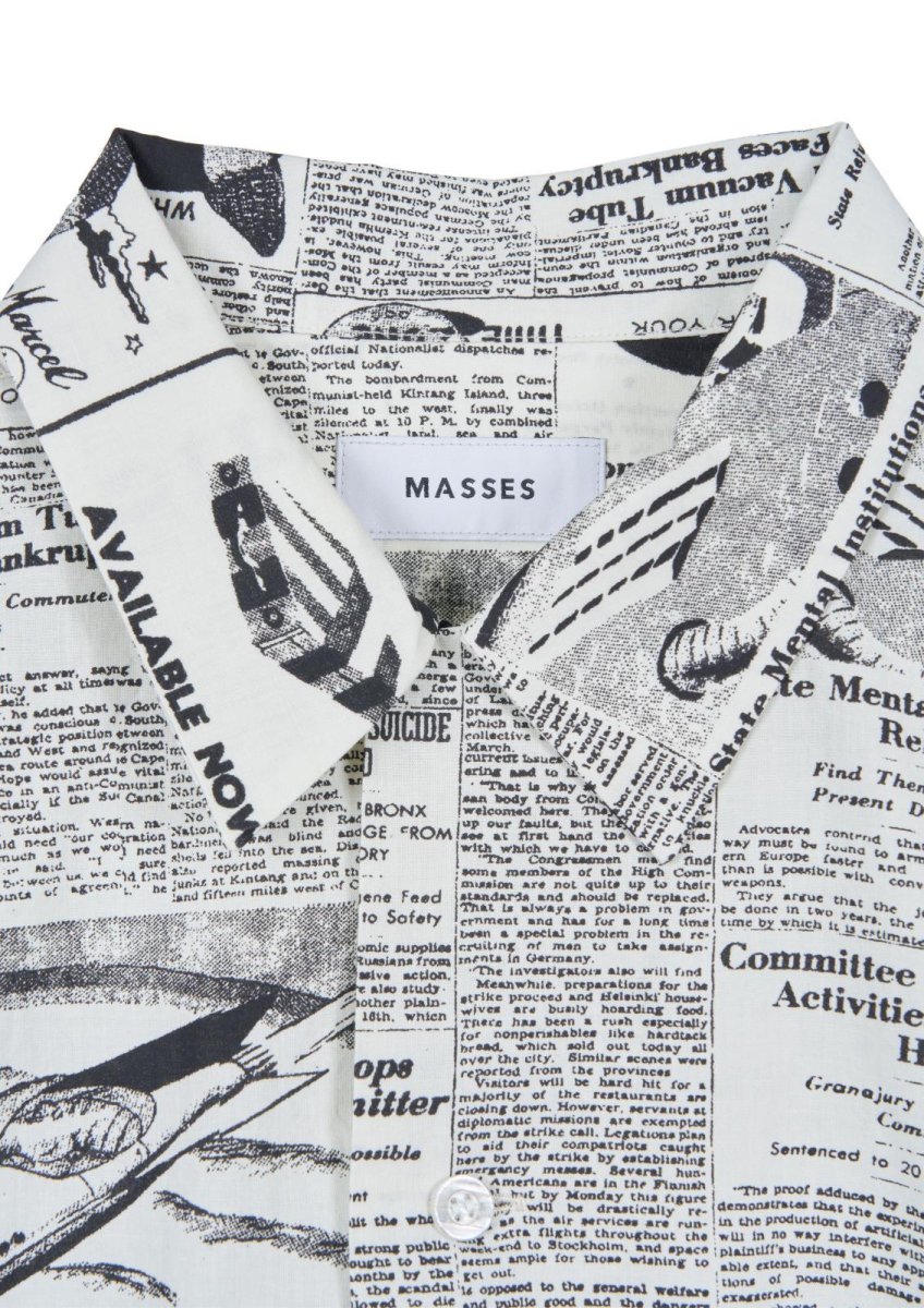 画像3: MASSES  NEWS PAPER S/S SHIRT (3)