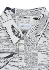画像3: MASSES  NEWS PAPER S/S SHIRT (3)