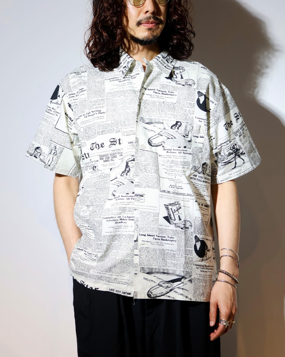 画像3: MASSES  NEWS PAPER S/S SHIRT (3)