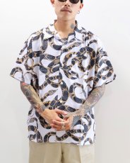 画像3: CALEE  ALLOVER SNAKE PATTERN S/S SH (3)
