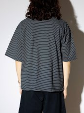 画像5: MINEDENIM  Micro Border Loose Crewneck T-SH (5)