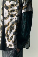 画像11: CALEE  ALLOVER SNAKE PATTERN S/S SH (11)