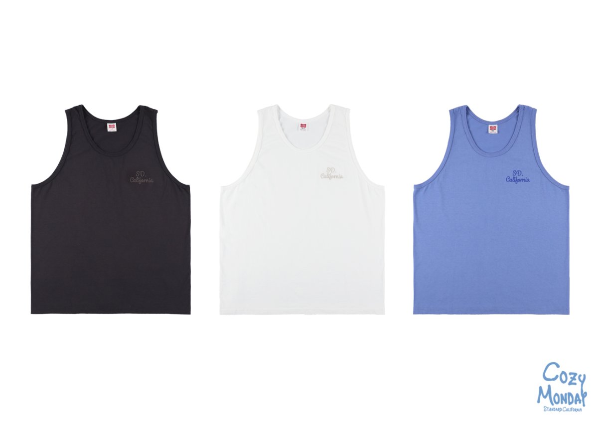 画像1: STANDARD CALIFORNIA  SD US Cotton Logo Tank (1)