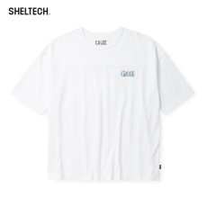 画像1: CALEE  ×SHELTECH®︎ LOGO FOOT BALL TEE ＜A TYPE＞ (1)
