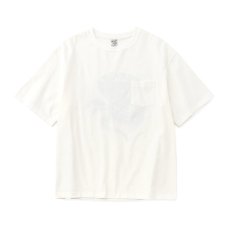 画像2: CALEE  VINTAGE TYPE SNAKE LOGO POCKET TEE ＜NATURALLY PAINT DESIGN＞ (2)