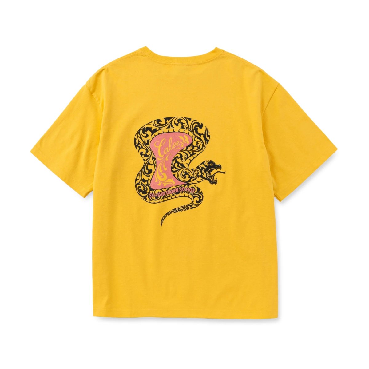 画像8: CALEE  VINTAGE TYPE SNAKE LOGO POCKET TEE ＜NATURALLY PAINT DESIGN＞ (8)