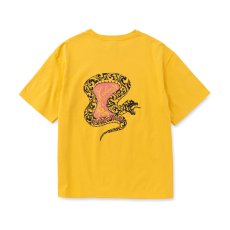 画像8: CALEE  VINTAGE TYPE SNAKE LOGO POCKET TEE ＜NATURALLY PAINT DESIGN＞ (8)