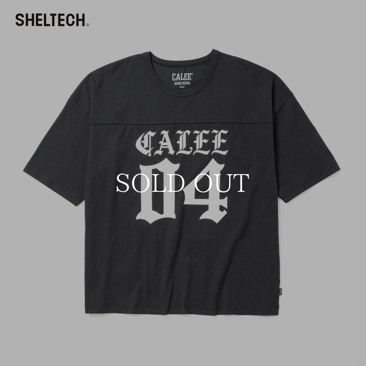 画像1: CALEE  ×SHELTECH®︎ LOGO FOOT BALL TEE ＜B TYPE＞ (1)